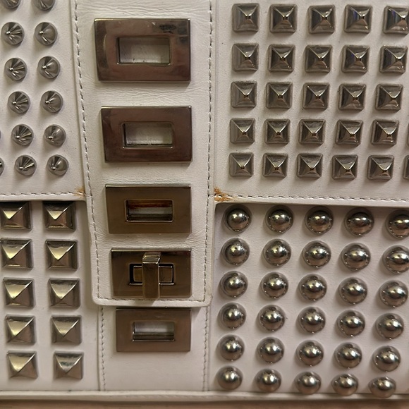 Philipp Plein White Calf Leather Crossbody Bag - Picture 2 of 9